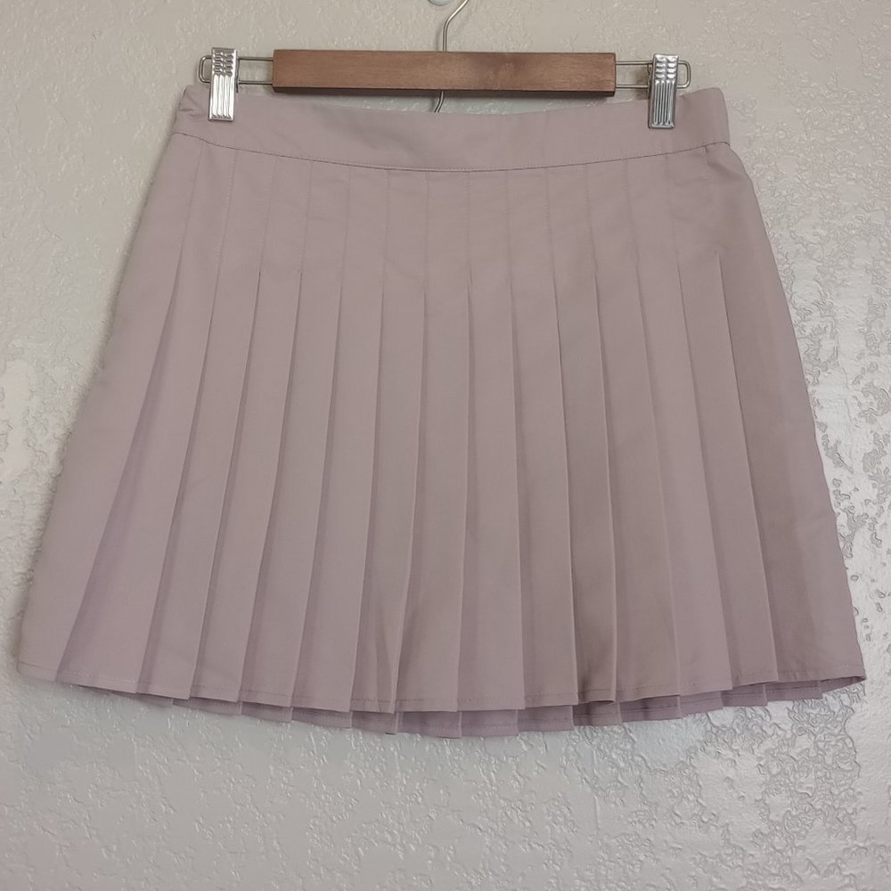 Love Fire Women's Size L Pinkish Tan Pleated Skirt